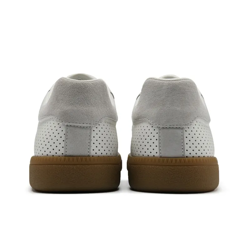 HLA German Army Trainers Vintage Classic Patchwork Breathable Perforated Casual Shoes Skateboard Shoes Men's-3