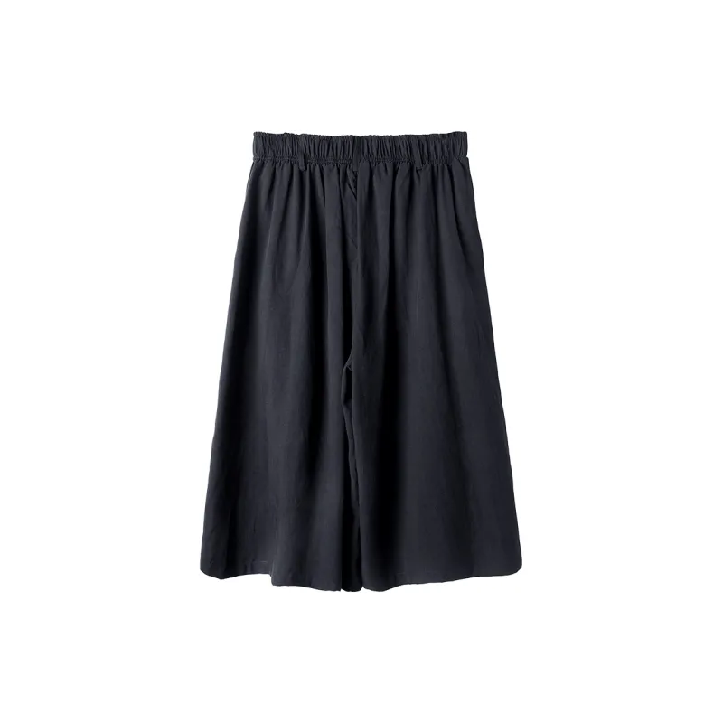 HUANXIANGZHE Casual Shorts Unisex Black-1