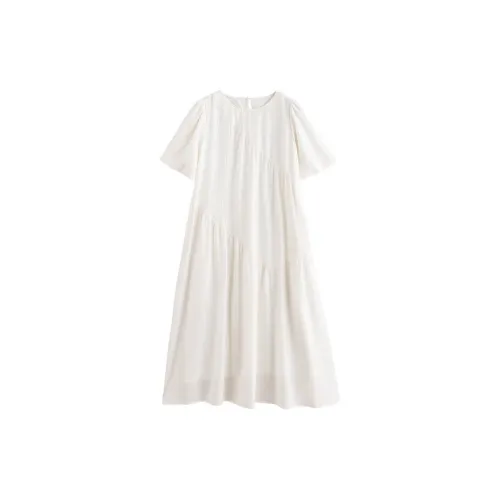 Inman Short-Sleeved Dresses Women's Off White