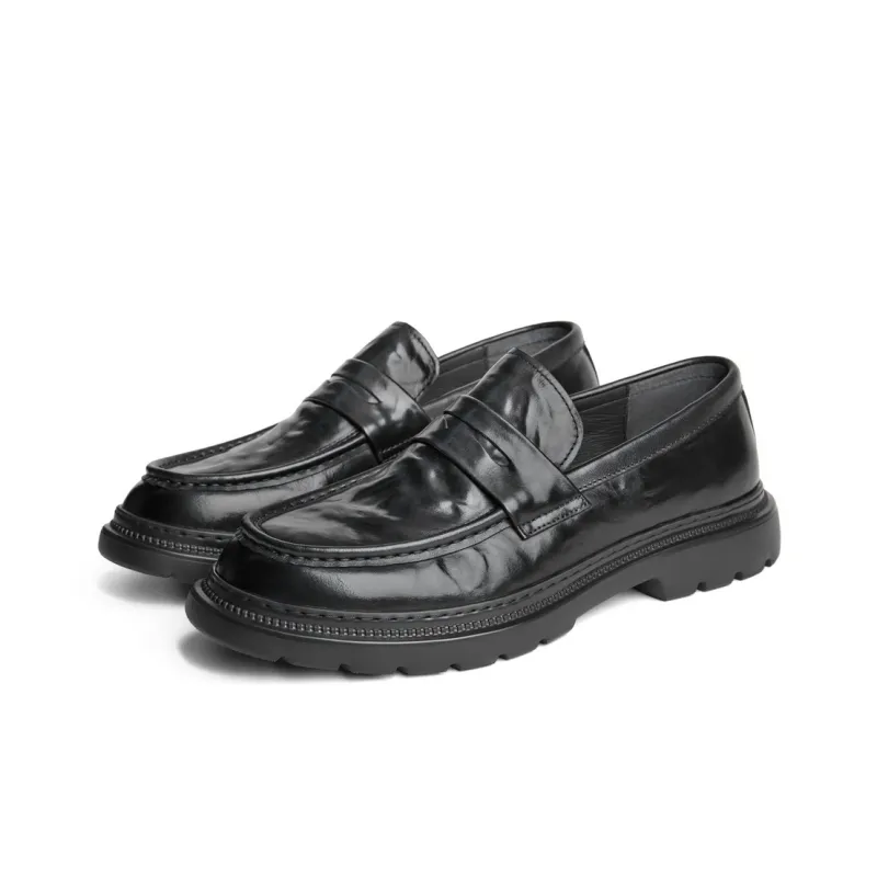 BELLE Men's Casual Shoes Men Low-Top Black-4