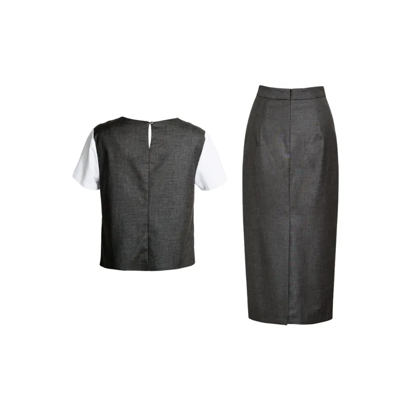 ROEYSHOUSE Skirt Set Women's Dark Gray-1
