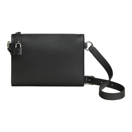 HERMES Evercolor Calfskin Shoulder Bag, Crossbody Bag Women's 8P Plomb Lead Gray