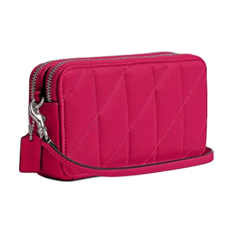 COACH Kira Nappa Leather Shoulder Bag Crossbody Bag Small Size Women's Dragon Fruit Red-1