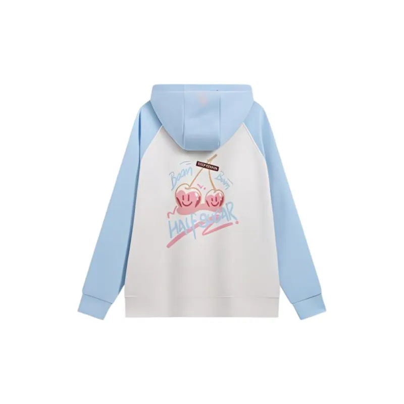 XTEP Sweatshirt Unisex Azure Blue/Cotton White-1