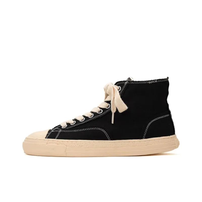 MIHARA YASUHIRO Past Sole High-Top Canvas Shoes Unisex-5