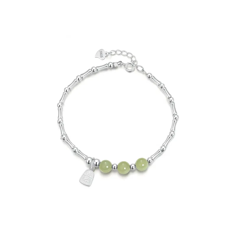 Jodie&Kevin Hetian Jade Bracelets Women's Green Jade-0