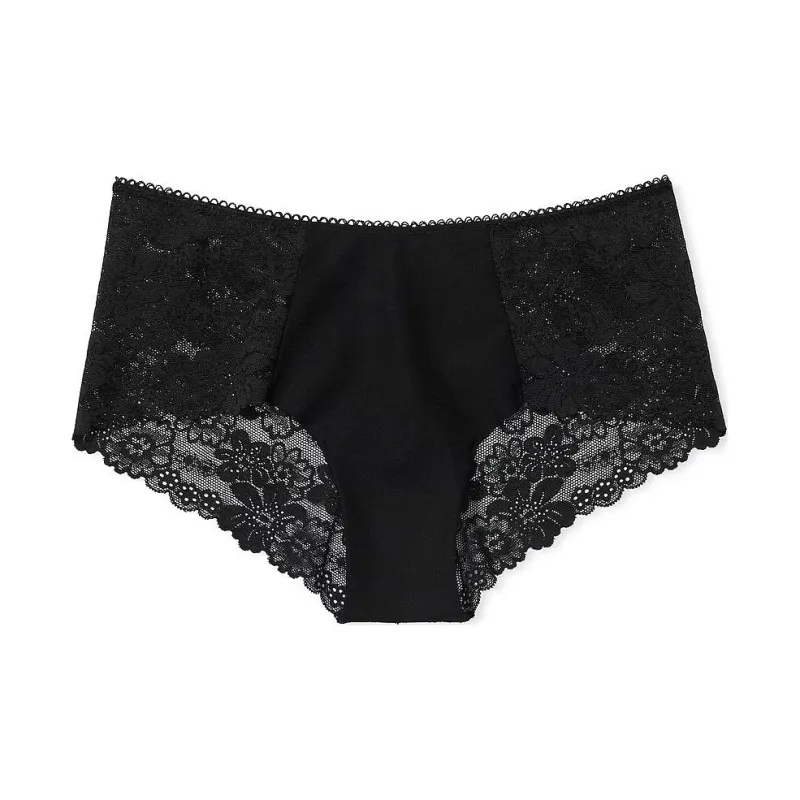 Victoria's Secret PINK NO-SHOW CHEEKY PANTY / PBLT Underpants Women's 1 Pack Black-0