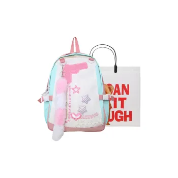 Worm's Home Nylon Backpack Women's Pink