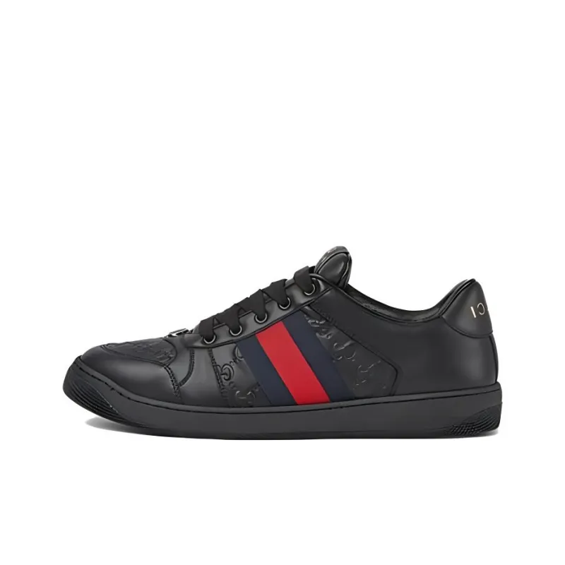 GUCCI Screener Sneaker 'GG Embossed Black'-0