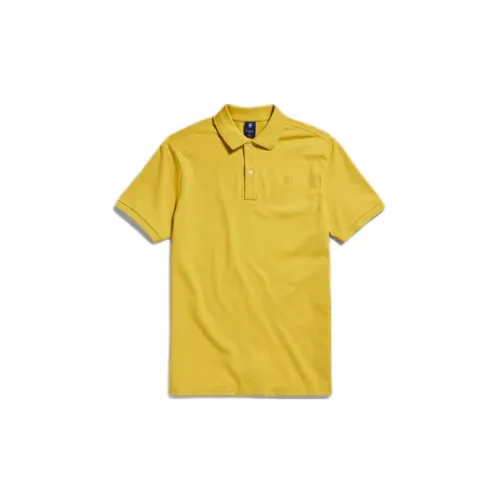 G-STAR RAW Polo Shirts Men Deep Lemon