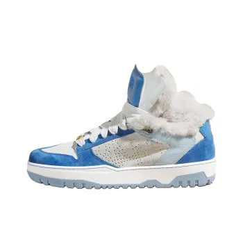 BOMBETTE x P448 High-Top Skateboard Shoes Women's Blue