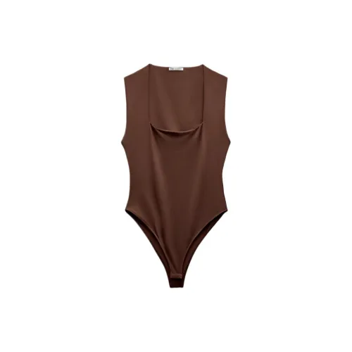 ZARA Bodysuits Women's Brown