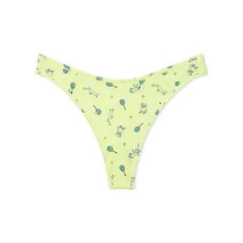 Victoria's Secret PINK COTTON HIGH-LEG THONG PANTY //LCSDP Underpants Women's 1 Pack Yellow