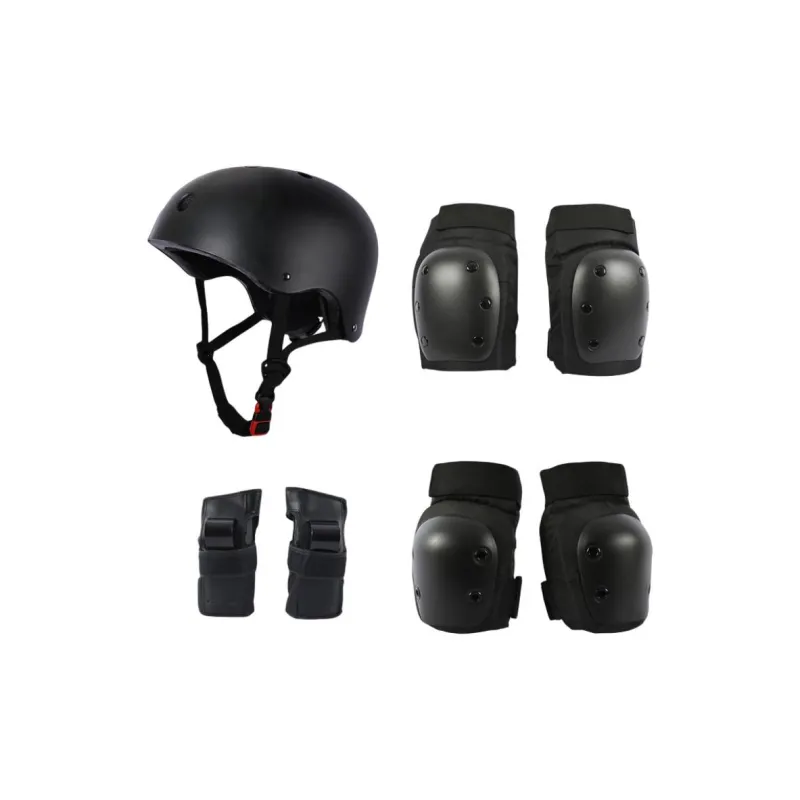 A Leopard Skateboard Protective Gear Sets Black Unisex-5