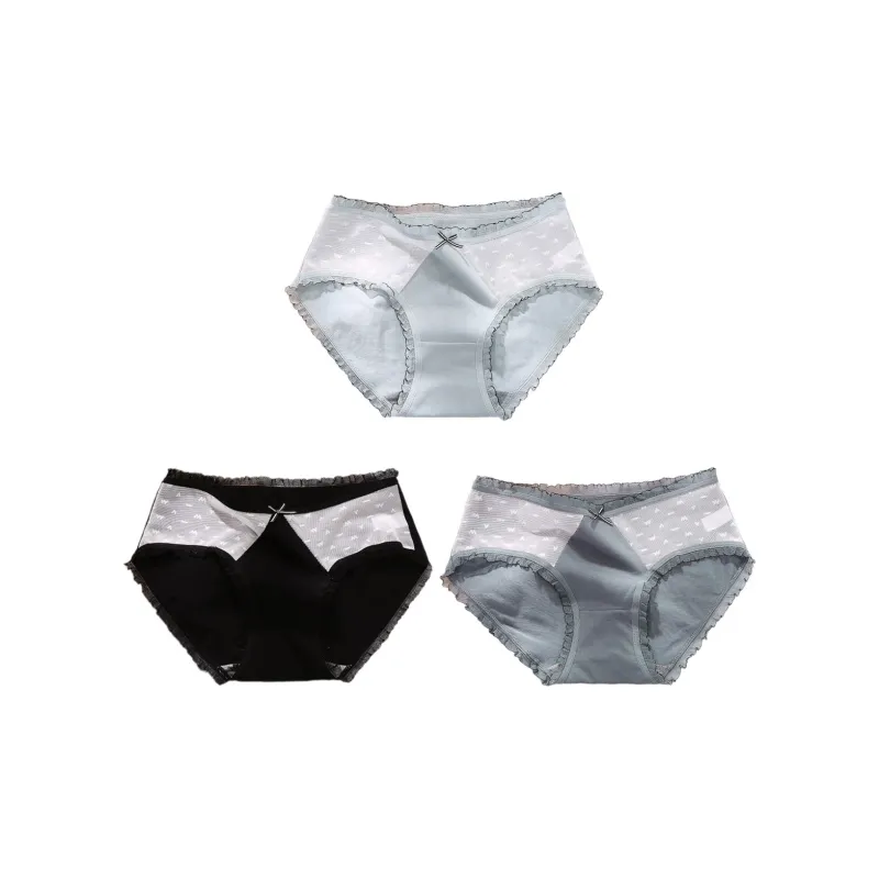 Flowers In Water Underpants Women's 3 Pack-1