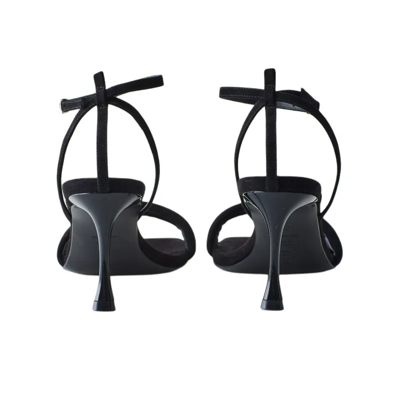TIBI Hugh Strap Sandals 7.5cm Women's Black-4