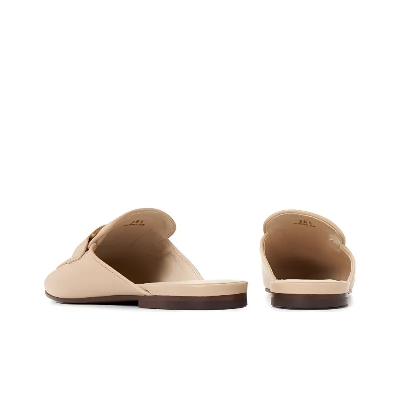 TOD'S Logo plaque Leather Mules-3