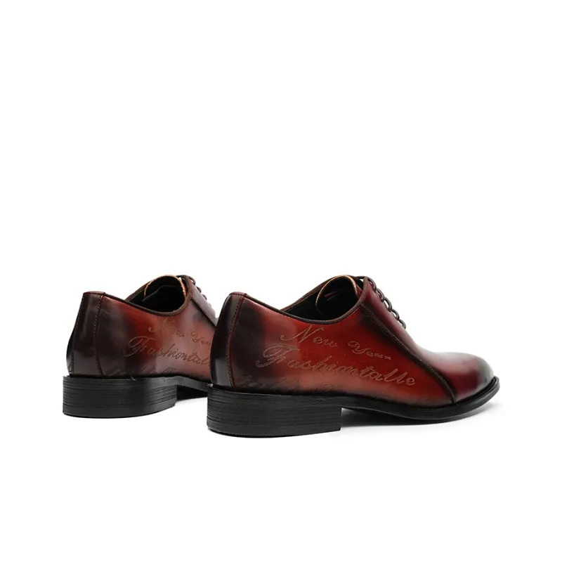 ASTON M.JAZZ Dress Shoes Men Low Top Blue/Brown-12