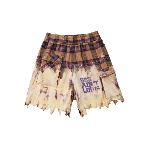 SSSAINT LOUIS Casual Shorts Unisex Purple