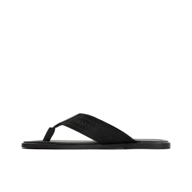 GIORGIO ARMANI Flip Flops Men's Black-0