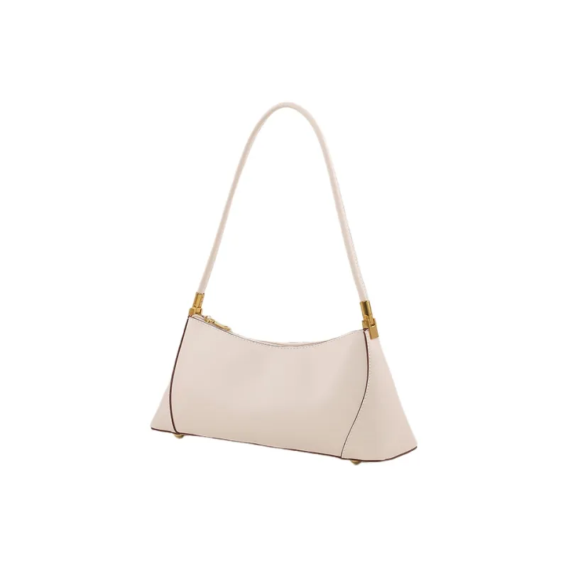 H YXIANG Microfiber Shoulder Bag Women's Beige-3