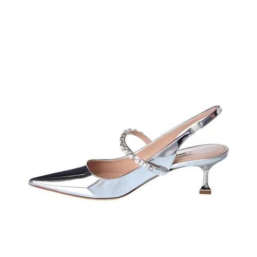 MIU MIU High Heels Women's Silver