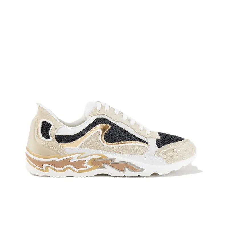 Sandro Low Top Casual Shoes Women's Beige-1