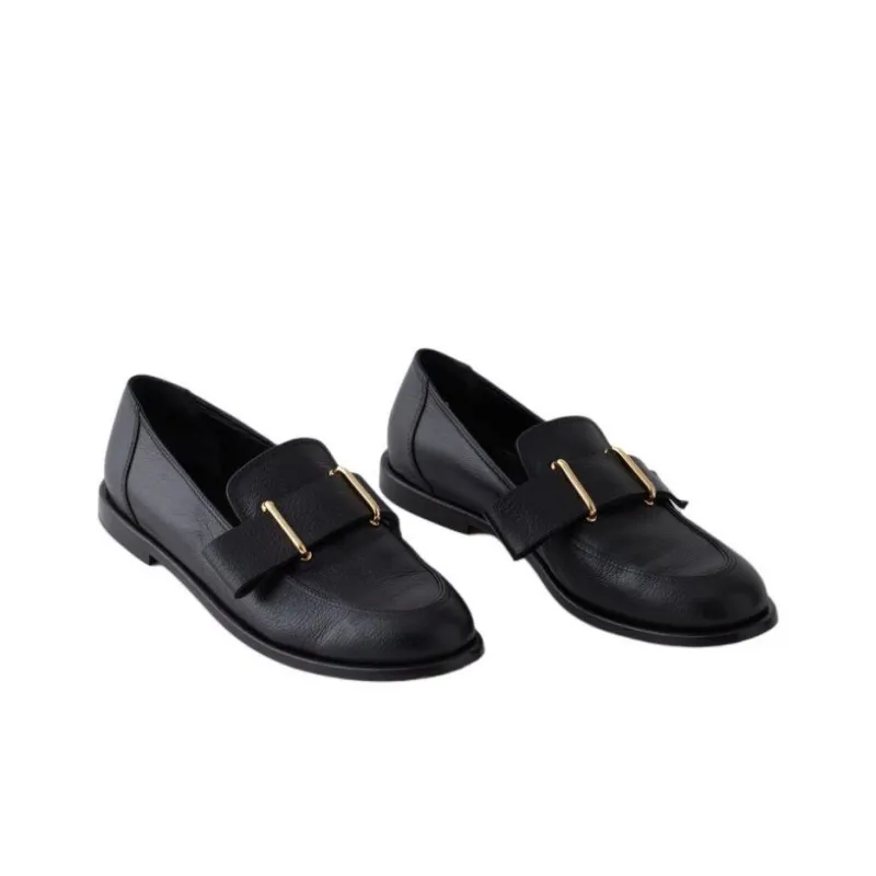 TIBI Morris Loafers Unisex Black-3