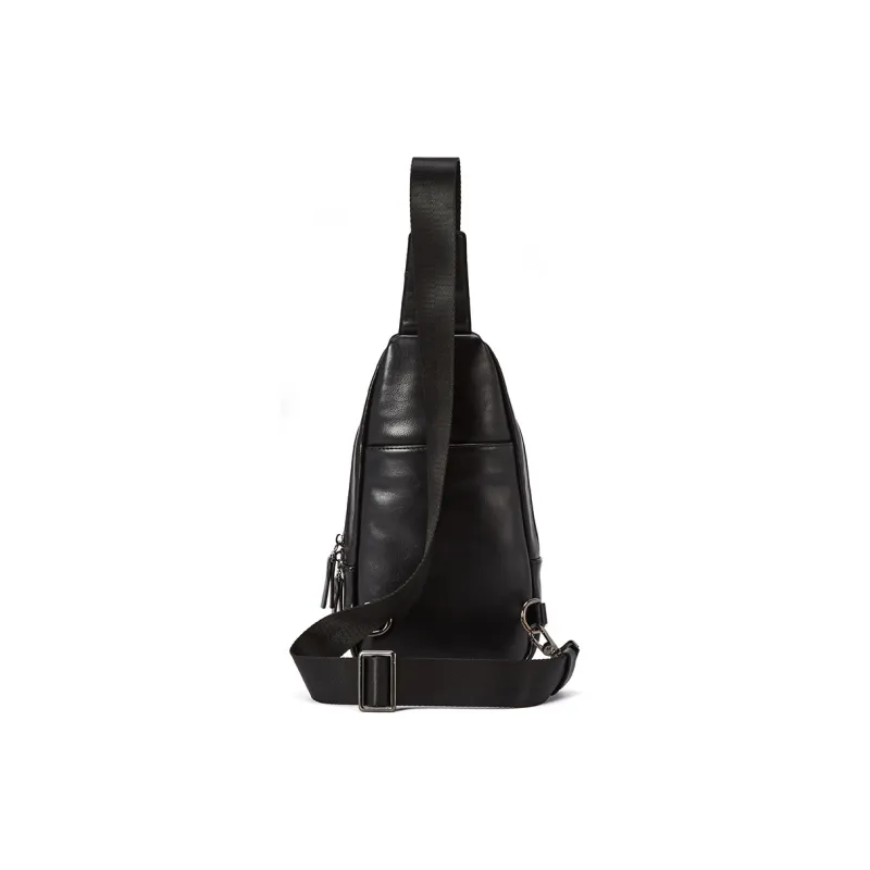 BOSTANTEN PU Crossbody Bag, Sling Bag Regular Unisex Black-3