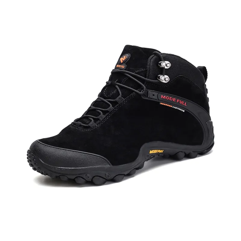 MODE FULL Cushioning Anti Slip Wear Resistant Water Resistant Supportive Impact Resistant High Top Hiking Shoes Men's-1