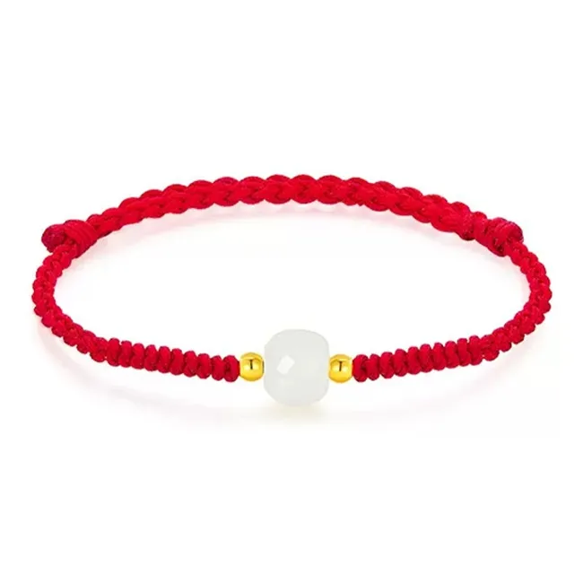 CHINA GOLD Bracelets Pale Greenish White Jade Women's-2