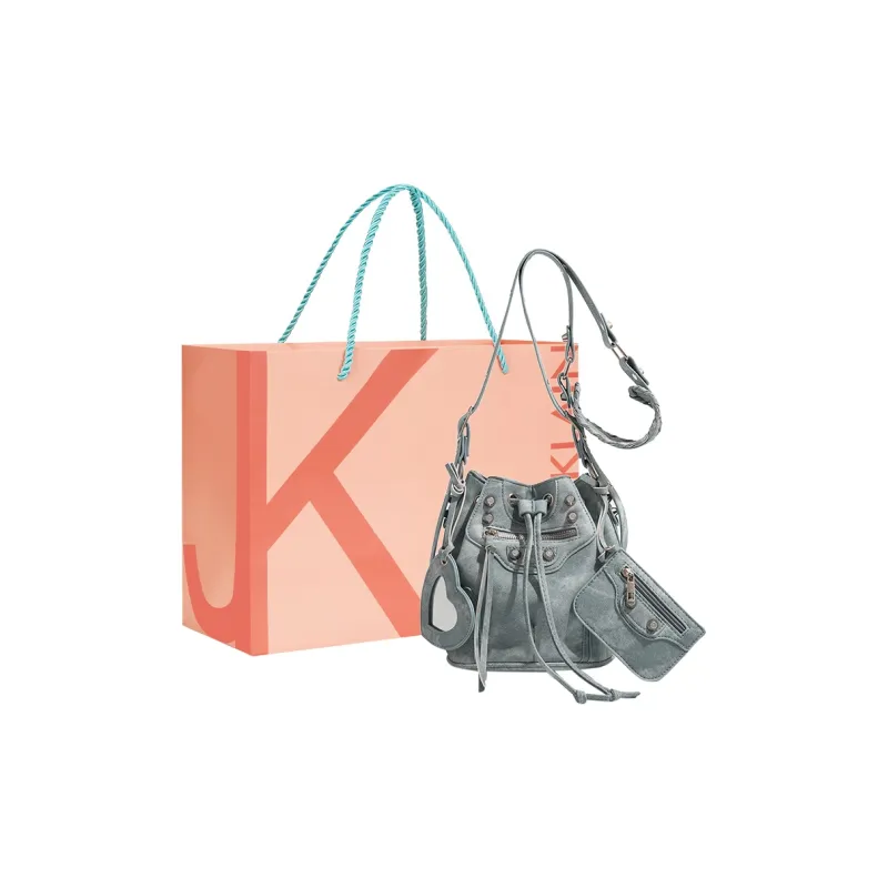JANE KLAIN Synthetic Leather Shoulder Bag Regular Women's Silver/White/Blue-0