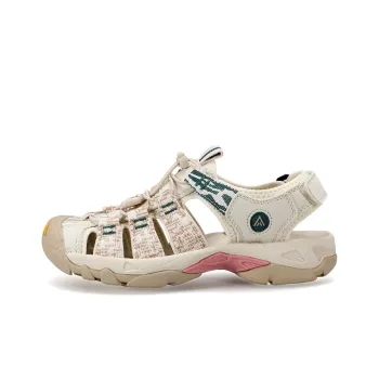 HUMTTO Beach Sandals Women's Beige Smoke Pink