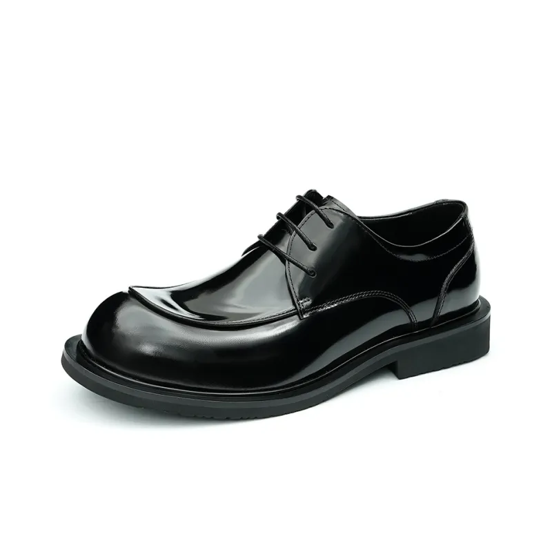 ASTON M.JAZZ Dress Shoes Men Low Top Black/Polished Brown-8
