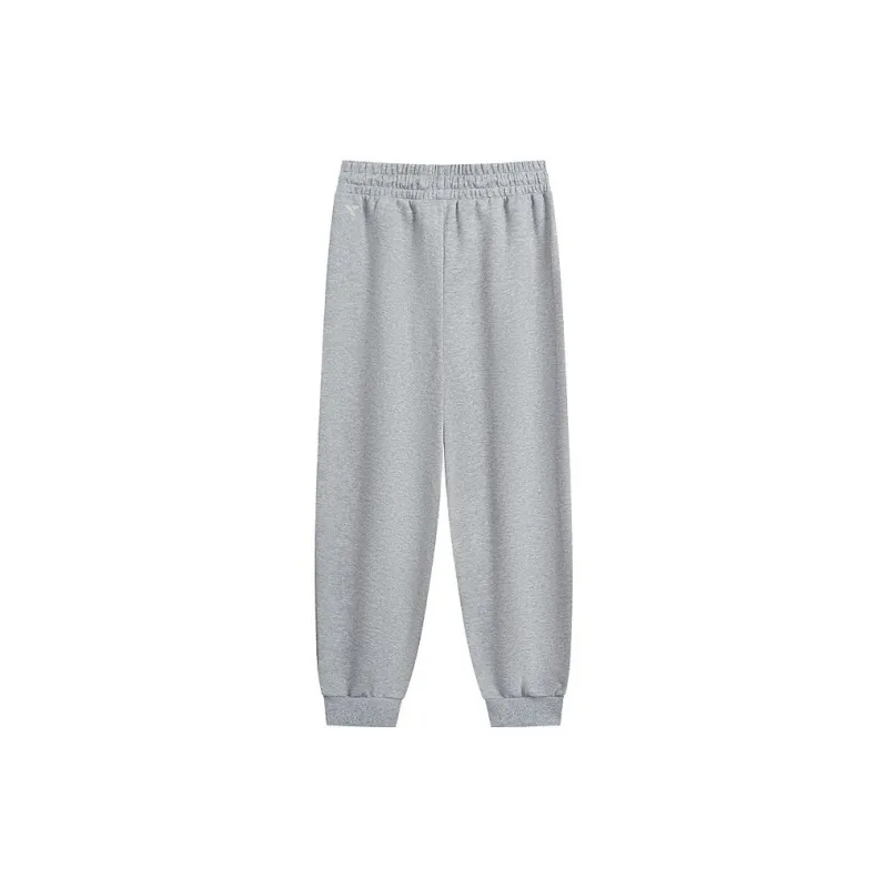 XTEP Knitted Sports Pants Men's Light Heather Gray-1