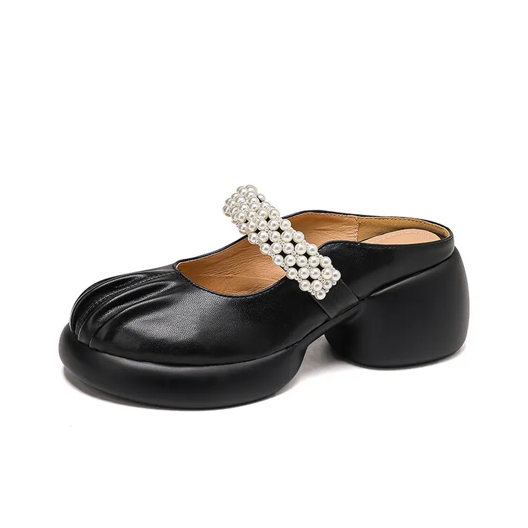 BalletCat Rubber Sole Slip-Resistant Wrap-toe Slippers Women's-0