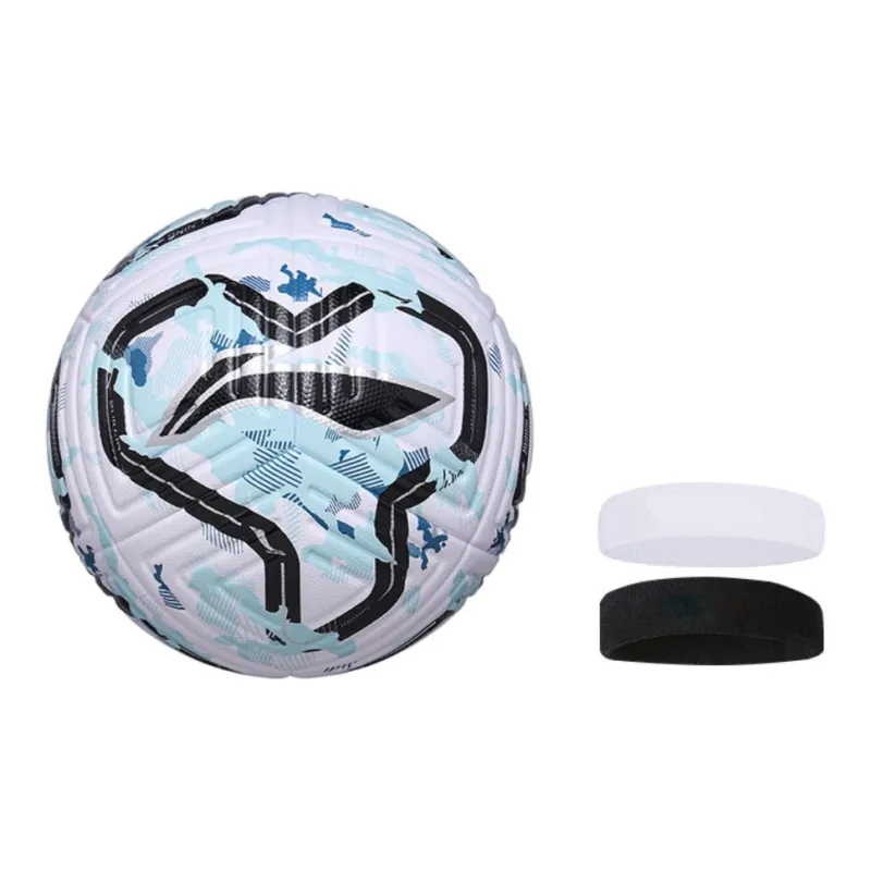 LiNing Size 5 Soccer TPU Seamless Thermal bonding Unisex White Black Blue-1