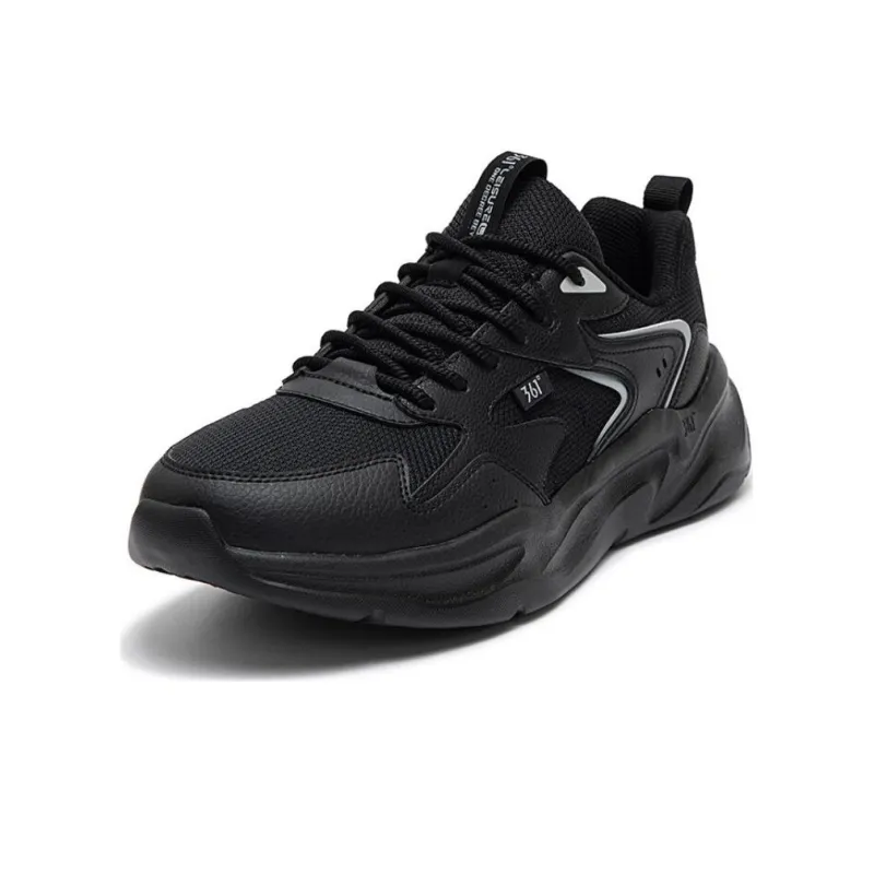 361° Breathable Low Top Running Shoes Men's Black-1
