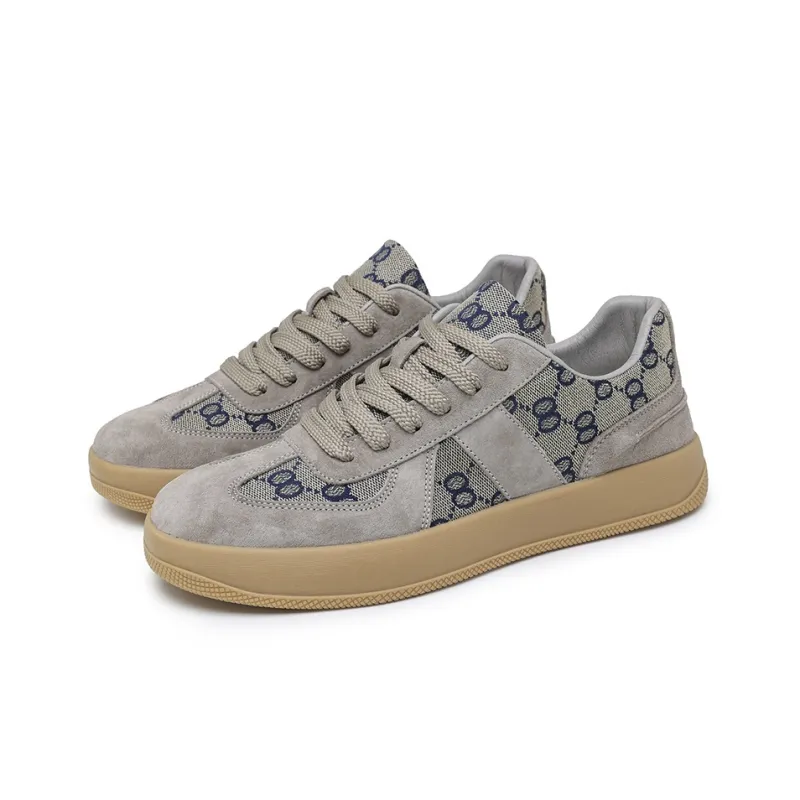 Abango Casual Shoes Men Low Top Gray/Beige-2