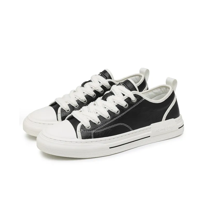 Abango Casual Shoes Men Low Top White/Black-8