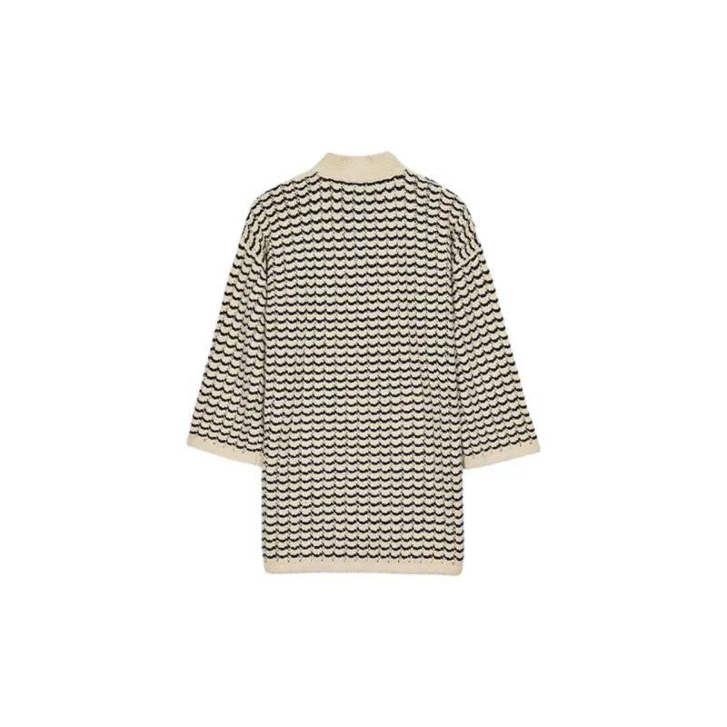 CLUB MONACO Knitwear Women's Black White Stripes-1