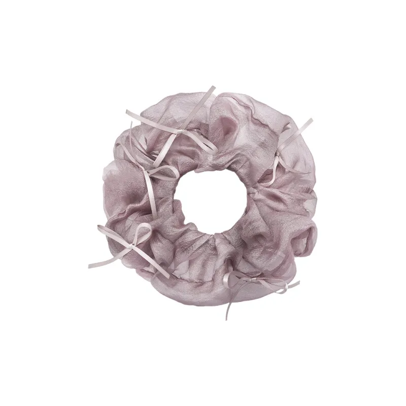 ROYALSASA Silk Chiffon Hair Tie Women's-5