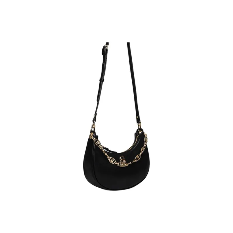 STEVE MADDEN PU Leather Crossbody One Shoulder Handbags Medium Size Women's Black/Pink-1