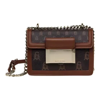 STEVE MADDEN PU Leather Crossbody Bag Shoulder Bag Small Size Women's Black/Brown/Black Brown