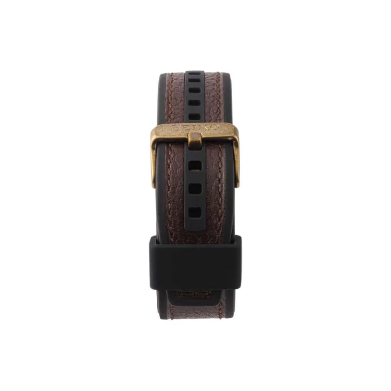 SEIKO Series 5 Mechanical Movement Artificial Leather Strap Watch Men's Watches Black Dial-7