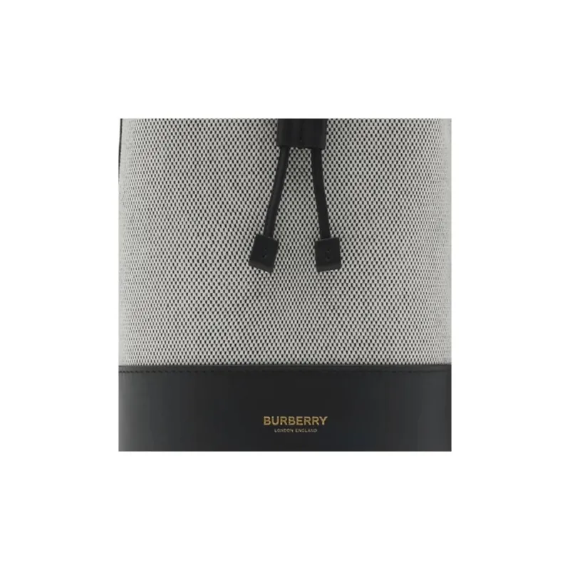 Burberry Canvas Bucket Bags Shoulder Bag Crossbody Bag Mini Women's Black-2