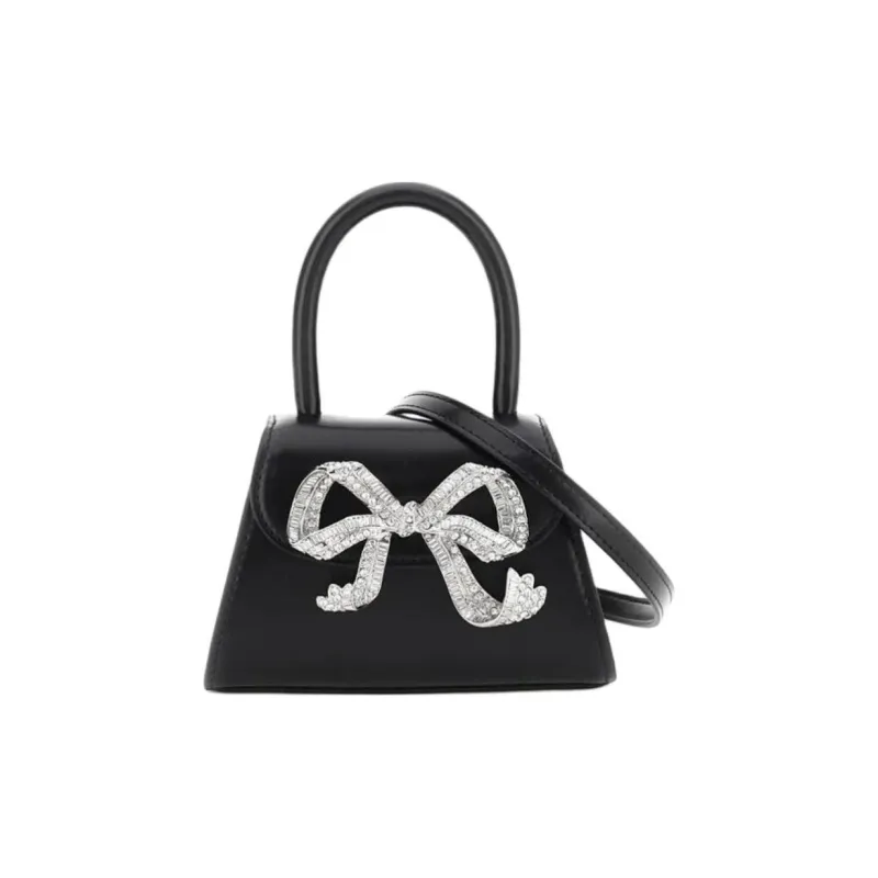 Self-portrait Calfskin Shoulder Bag Crossbody Bag Handbag Micro Women's Black-1