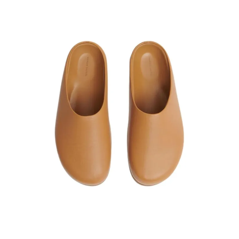 MANSUR GAVRIEL Closed Toe Slippers, Birkenstock Shoes Women's Brown-4