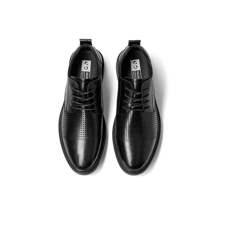 JOSINY Dress Shoes Men Low Top Black-3