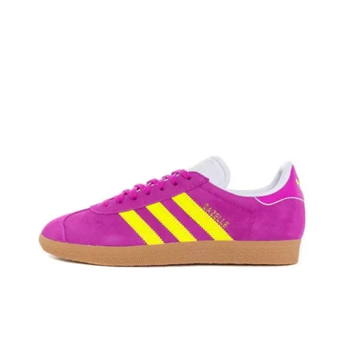 Adidas Gazelle Purple Burst Solar Yellow Women's